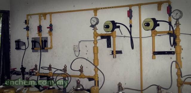 Acromet Gas Chlorinator for 68kg Chlorine Cylinder Installation At Jelai WTP Taiping